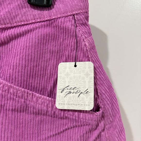 Free People pink corduroy mini skirt - Picture 3 of 5